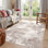 Elroy Amot Modern Abstract Machine Washable Area Rug with Non-Slip Backing