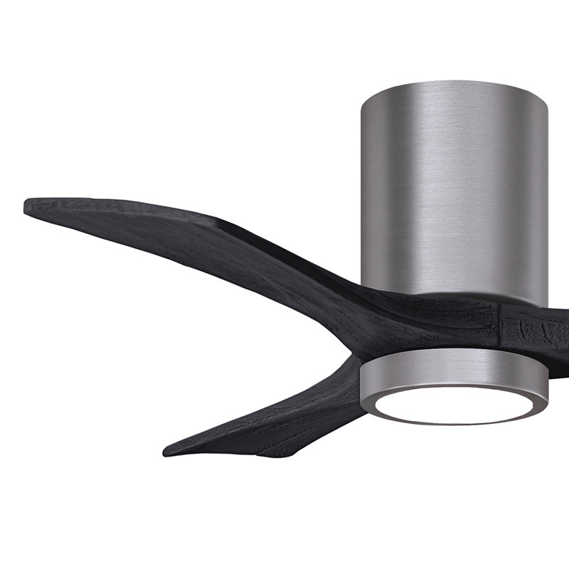 Irene LED Ceiling Fan, Brushed Pewter, Matte Black, 42"