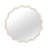 White 30 Inch Wavy Round Solid Wood Frame Decorative Mirror-262571742-262571743