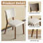 Chaises de salle à manger en cuir de polyuréthane David avec pieds en bois