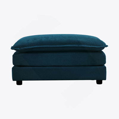 Chenille Fabric Ottomans Footrest