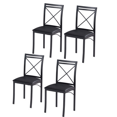 Kasandra Metal Cross Back Side Chair