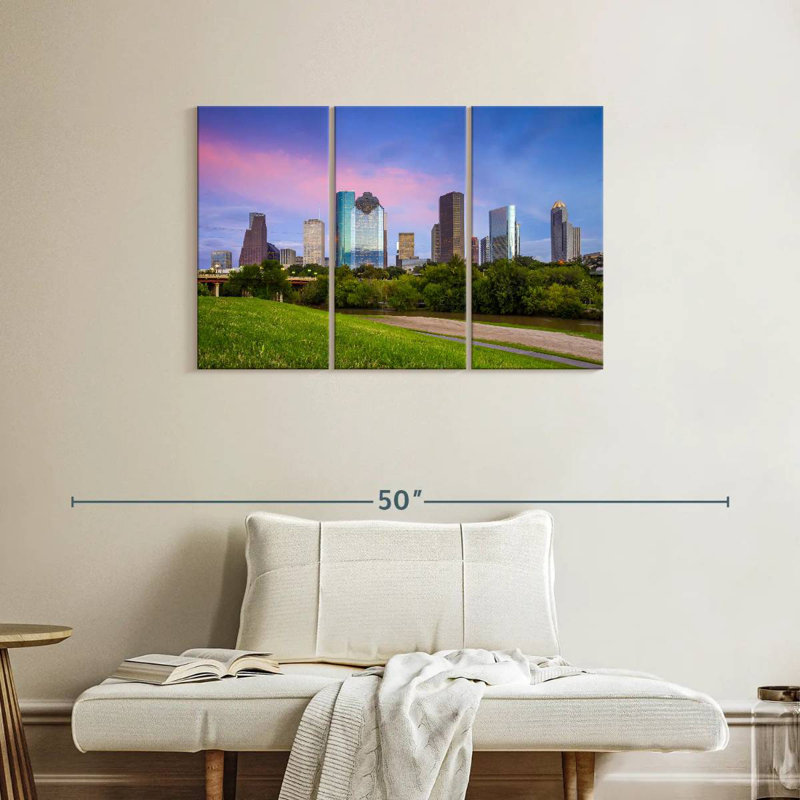 Coucher de soleil Sirci Houston, Texas, H 24 po x l 38 po
