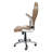 Orren Ellis Brumley Adjustable Reclining Ergonomic Faux Leather Swiveling PC & Racing Game Chair in Beige/White