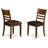 7 Piece Kitchen Table Set Consist of a Rectangle Dining Table with Butterfly Leaf and 6 Faux Leather Dining Room Chairs, 36x66 Inch, Espresso-20549024