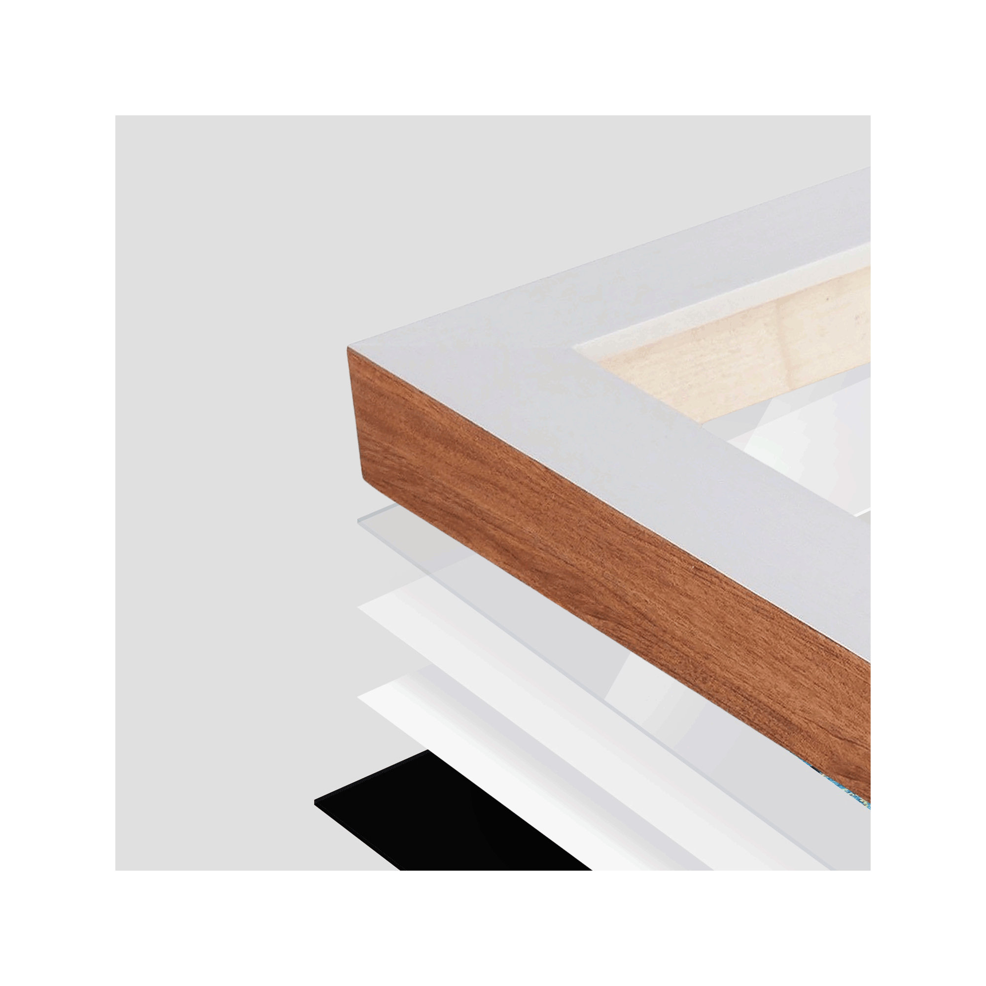 Leclair Wood Picture Frame, 8" x 10", 16" x 20", White