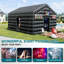 Grande tente gonflable noire pour adultes avec 2 portes latérales Pop-Up NightLife AMERLIFE-105585698