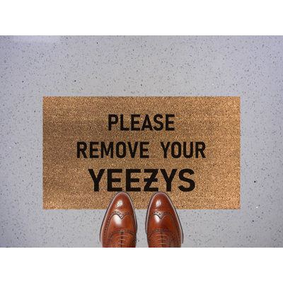 Please Remove Your Yeezys Signature Doormat