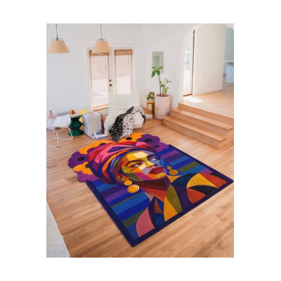 Tapis tissé à motif nautique Mosso