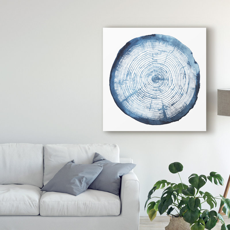 «Tree Ring Overlay I» par Grace Popp - reproduction d'art sur toile, H 14 po x l 14 po x P 2 po