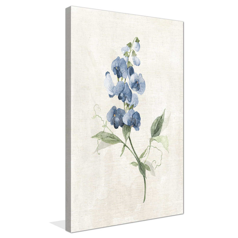 Farmhouse Periwinkle II by Carol Robinson - Wrapped Canvas Painting, 30" H x 18" W x 1" D