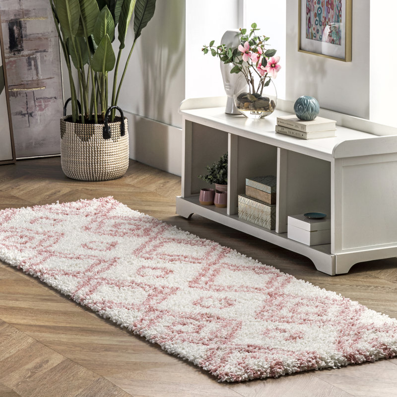 Tapis à poil long Parmelee, Tapis de couloir 2 pi 8 po x 8 pi