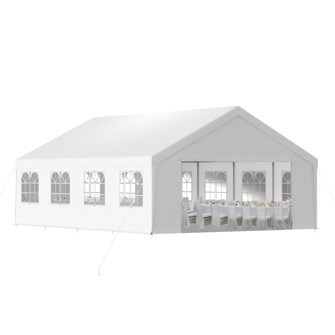 Aoodor Galvanized Steel 20 Ft. W x 26 Ft. D Party Tent Aoodor