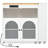 Kitchen island on Wheels with LED Lights,Power Outlets and 2 Fluted Glass Doors-433348282