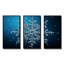 «Blue Snowflake Holiday II - Winter Landscape», art mural-586821341-586821315
