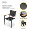 Ensemble de 8 chaises de salle à manger d'extérieur avec accoudoirs Heck-1133359910