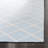 Rodgers Hand Woven Flat Weave Wool/Cotton Geometric Rug in Light Blue/Ivory-328215749