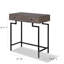 Table de chevet 1 tiroir en fer gris Rashmi
