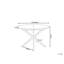 FRIONA Extendable Round Metal Base Dining Table