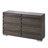  Farmhouse 2 Piece Full Bedroom Set, Platform Bed And 6 Drawer Dresser, Gray-594345209-594345211