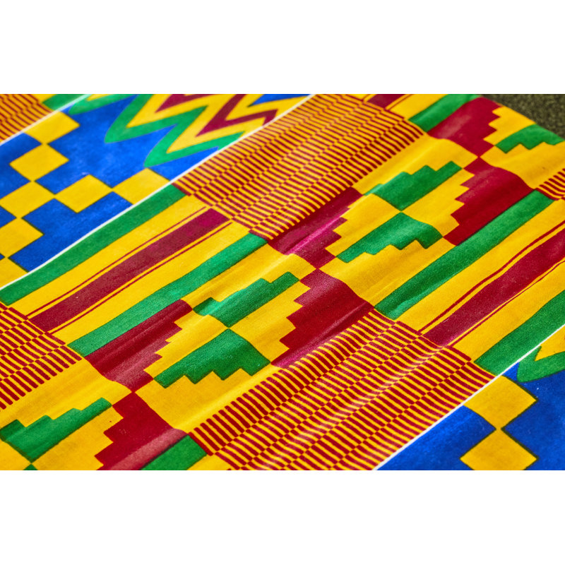 Tissu ghanéen - photographie sur toile tendue, H 8 po x l 12 po