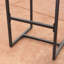 Ensemble de 2 tabourets de bar d'extérieur en osier avec structure en fer durable et style transitionnel pour patio et cour arrière-1889433548-1889433549
