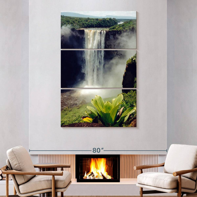 Alvord View Of Kaieteur Falls, 74" H x 48" W