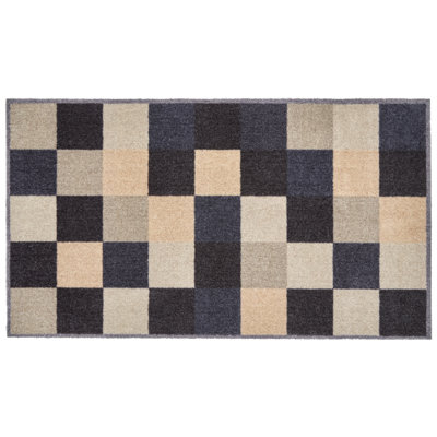 Aretzy Recylon Squares Kitchen Mat