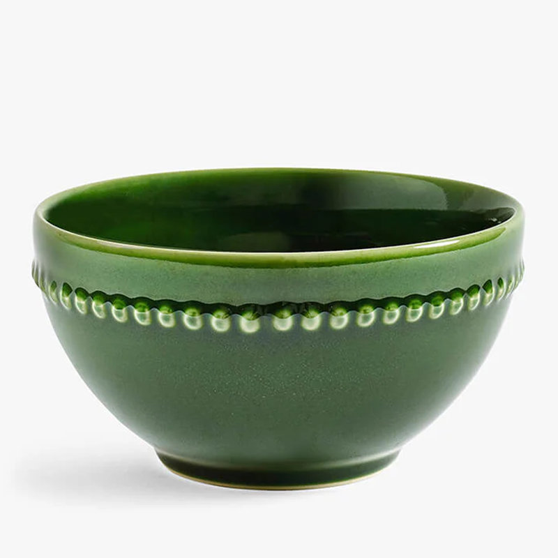 400ml Stoneware Cereal Bowl, Green