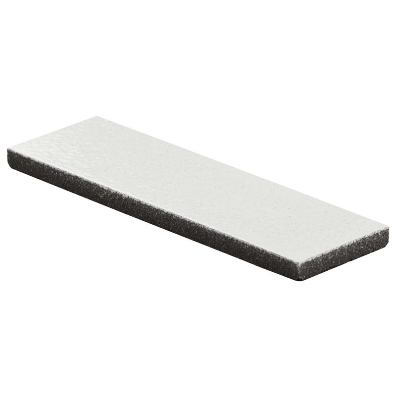 Color One 2x8 Glossy Lava Stone Tile, Cotton White
