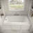66" x 34" Acrylic Soaking Drop-In Bathtub, Drain Included-97545252