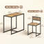 Industrial Dining Table Set for 2, Small Kitchen Table and Chairs-872257005