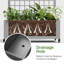 Boîte à fleurs en métal avec treillis avec roues H 73 po x l 35 po-570733554
