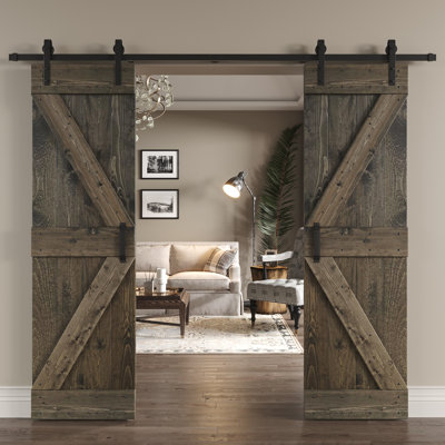 Porte de grange coulissante double K Series