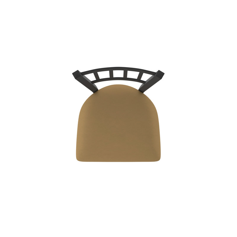 Tabouret pivotant 810 Contessa, Vinyle - selle Canter, Noir froissé, Tabouret de comptoir (siège d'une hauteur de 25 p