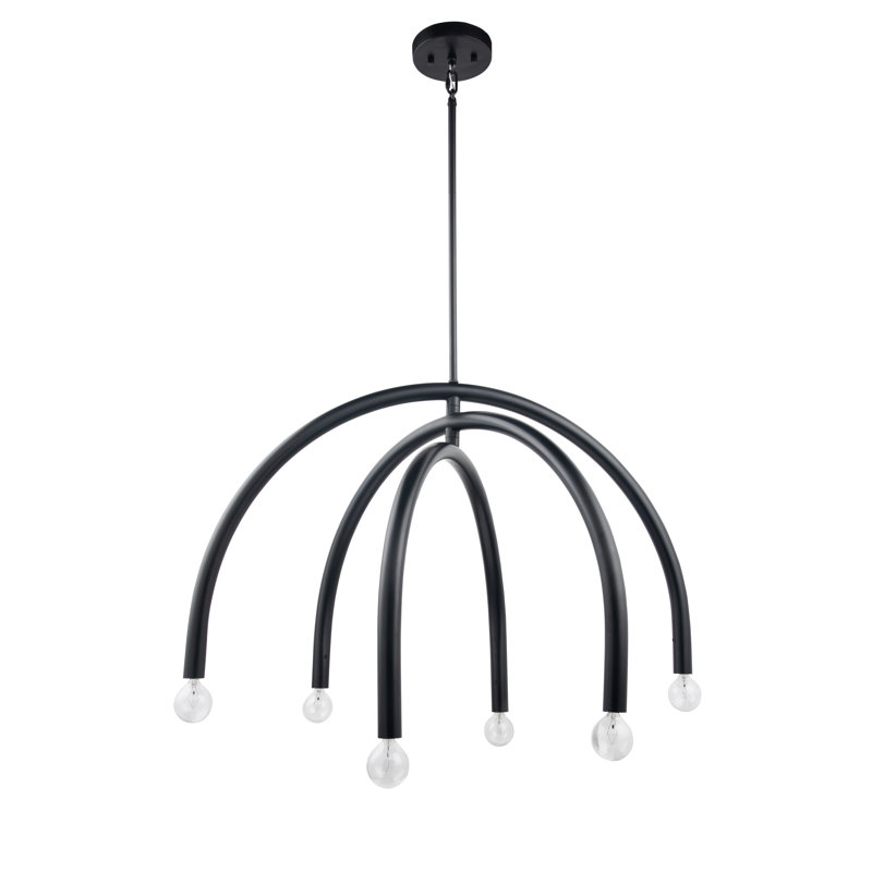 Lustre linéaire moderne à 6 lumières Isla