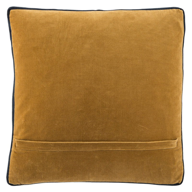 Brixen Cotton Reversible Throw Pillow, Down, Yellow