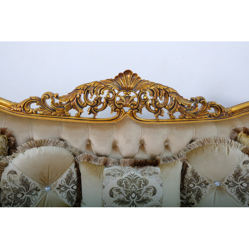 Maggiolini Sofa, Gold/Beige/Light Brown, Dark Gold