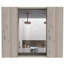 Armoire à pharmacie murale Azile avec miroir et 2 tablettes de rangement latérales pour salle de bain Azile-67773298