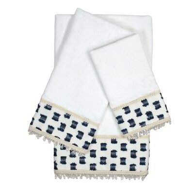 O'Fifi 3 Piece 100% Cotton Towel Set -  Sherry Kline, SK005112-WHT