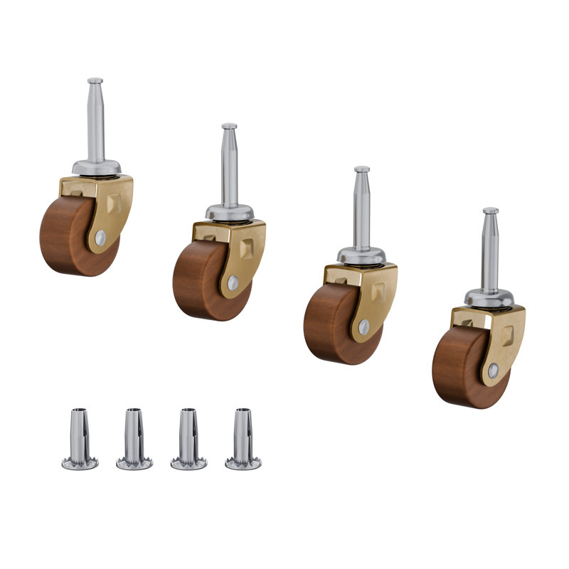 Roue de meuble en bois (diamètre: 1 1/4 po)