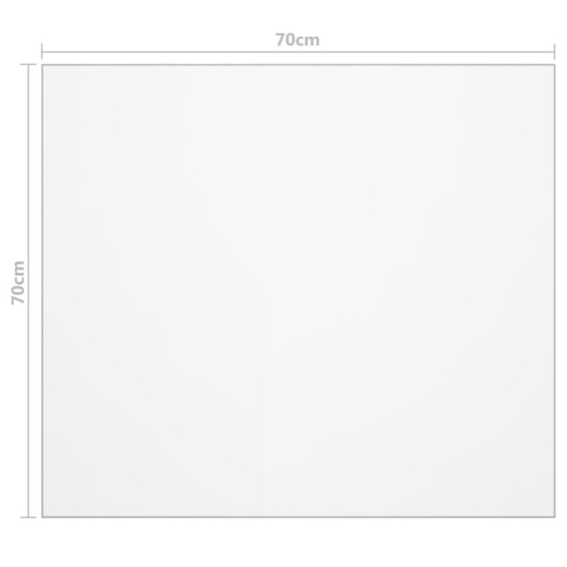 Verret PVC Table Protector, Matt, 70cm W x 70cm L