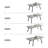 Herkus 62.9 " Extendable Rectangular with Stainless Steel Base Dining Table
