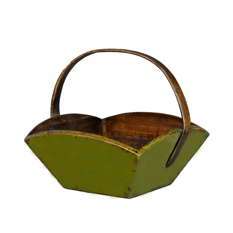 Panier à fruits avec poignée, Vert
