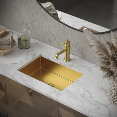Robinet de salle de bains monotrou avec ensemble de drainage