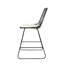 Tabouret de comptoir géométrique moderne avec coussins résistants à l'eau et structure en fer durable