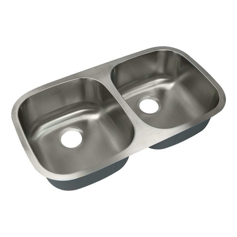 Évier de cuisine à double cuve encastrable l 32 po x l 18 po en acier inoxydable equal Aries