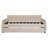 Full Size Upholstered daybed with Trundle and Wood Slat Support-17194355