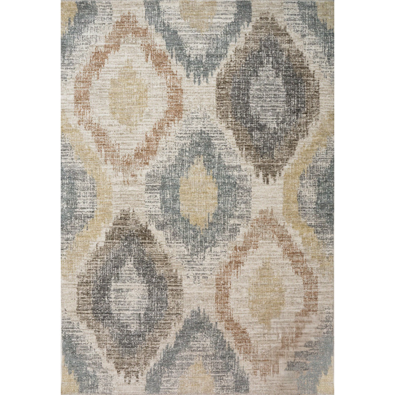 Hillenbrand 18860 - 1990 crème / multicolore, Rectangle 5 pi x 7 pi