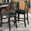Table à hauteur de comptoir de style transitionnel avec 2 tablettes pour le rangement et l'esthétique-1893066823-1893066821